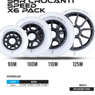 RUEDAS CROCANTS SPEED PACK CON 6