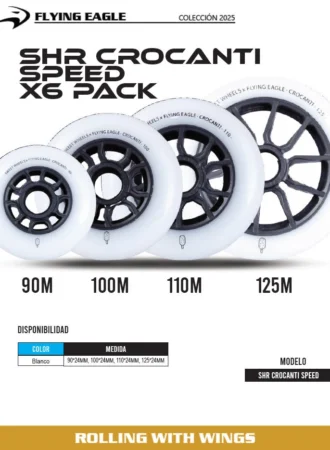 RUEDAS CROCANTS SPEED PACK CON 6